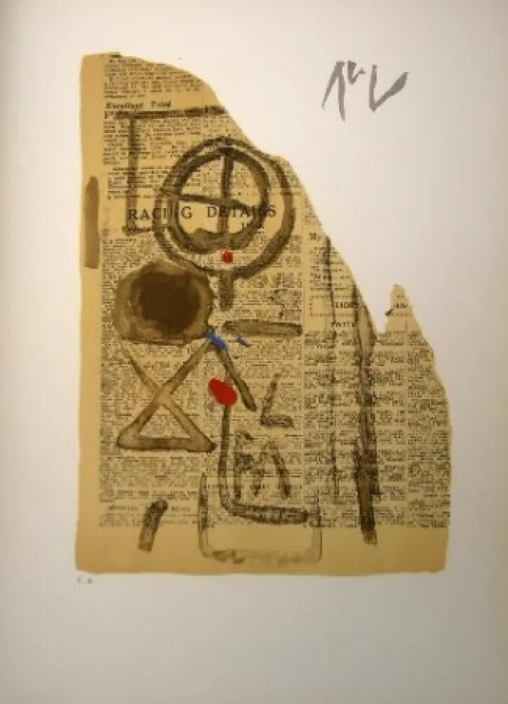 Litografía Van Velde - MP 127 Bis