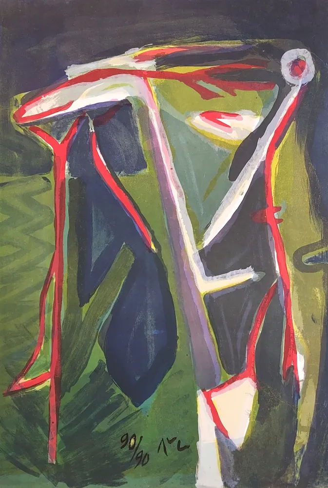 Litografía Van Velde - MP 152 - Glauque