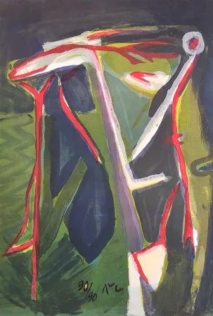 Litografía Van Velde - MP 152 - Glauque