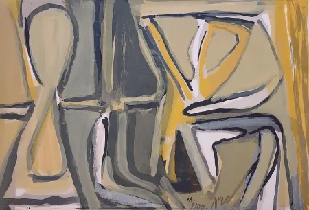 Litografía Van Velde - MP 174 - Exhalaison