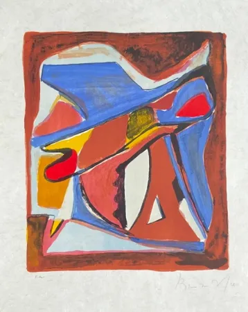 Litografía Van Velde - MP 184 - Envol