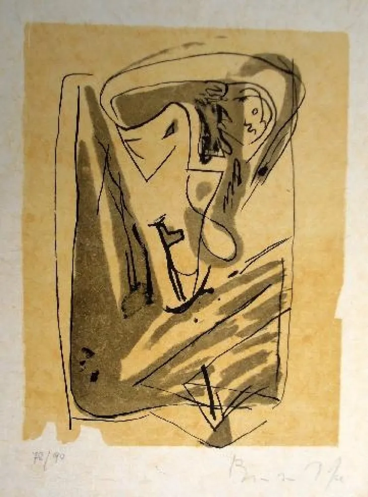 Litografía Van Velde - Mp 185