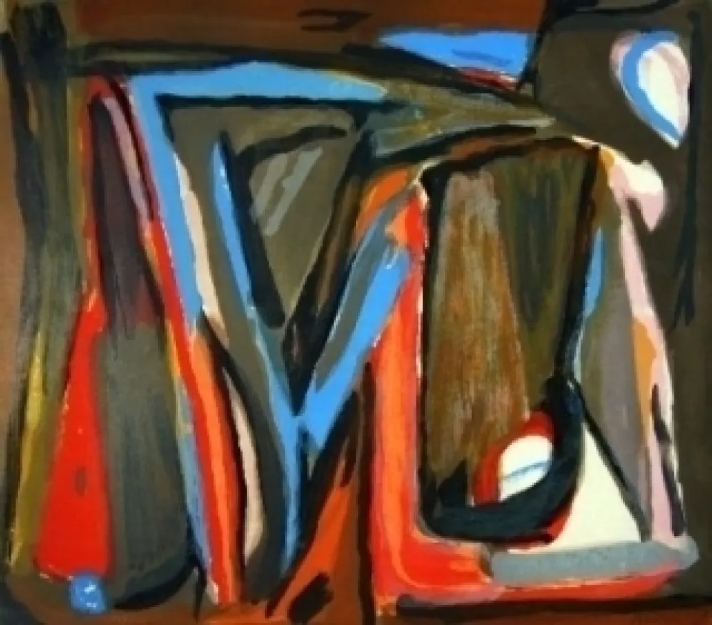 Litografía Van Velde - MP 316 - Le tout