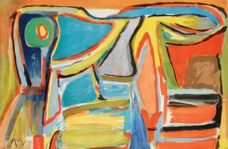 Litografía Van Velde - MP 392 - Vent de sables