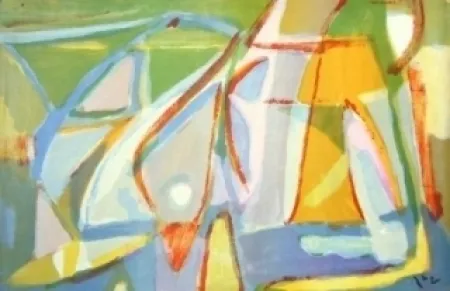 Litografía Van Velde - MP 395 - Element