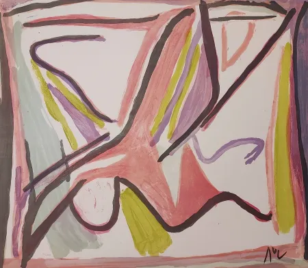 Litografía Van Velde - MP 403 - Séparation