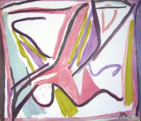 Litografía Van Velde - MP 403 - Séparation