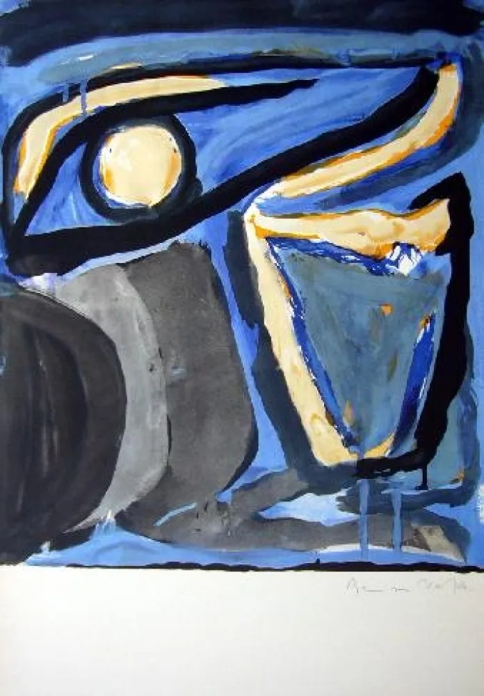 Litografía Van Velde - MP 65 -Musée national d'Art moderne