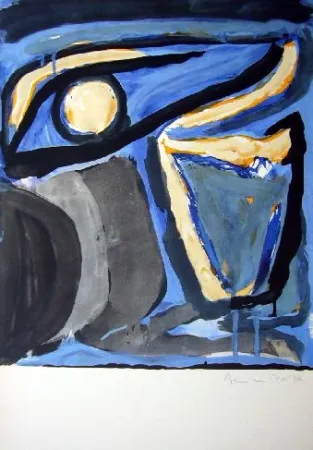 Litografía Van Velde - MP 65 -Musée national d'Art moderne