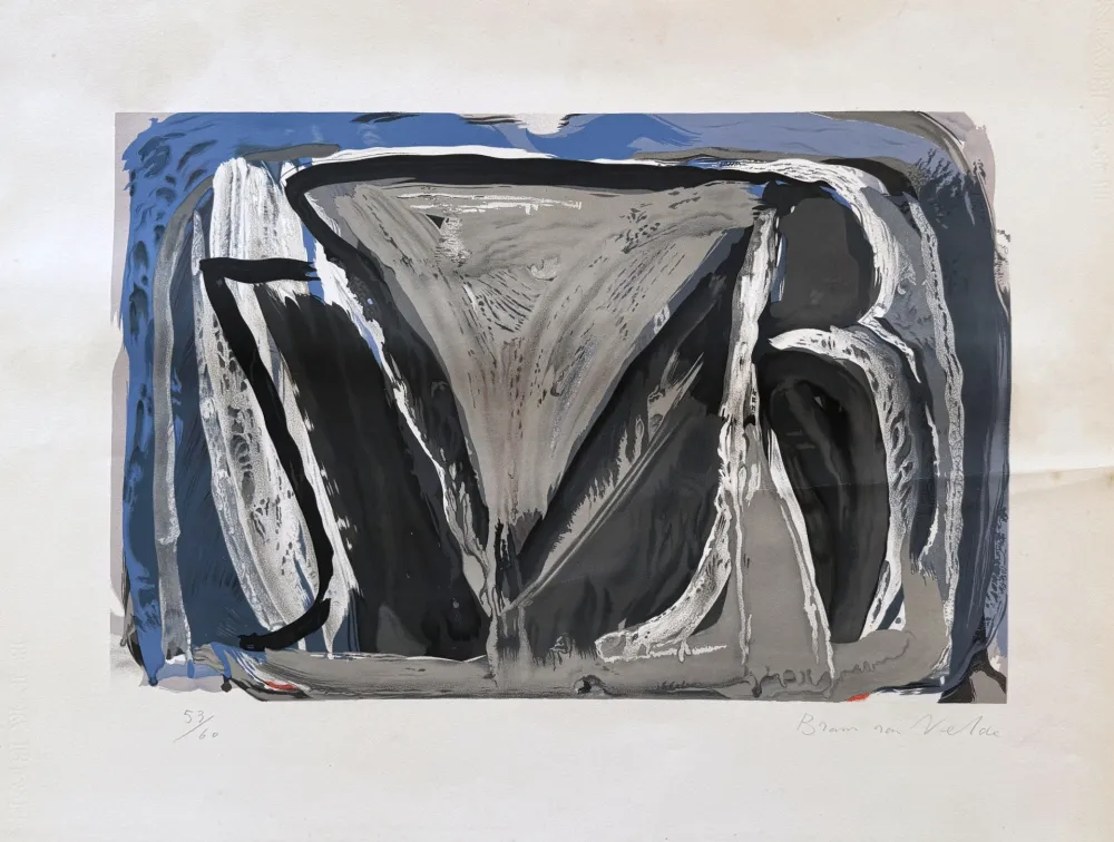 Litografía Van Velde - MP15, 1962
