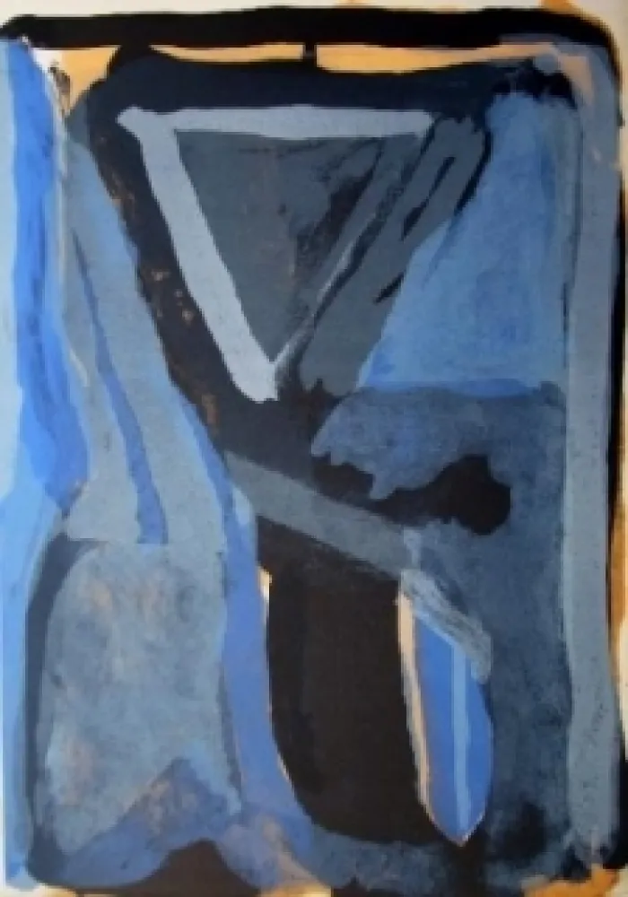 Litografía Van Velde - MP99 - pour l'Unique (Hölderlin)