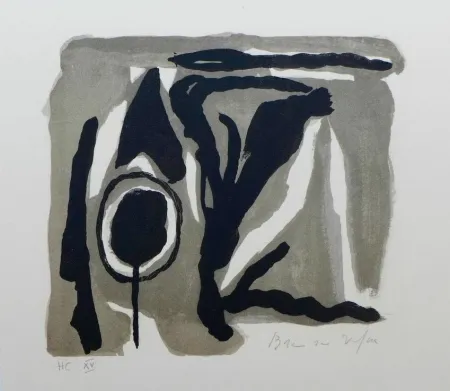 Litografía Van Velde - Pour La folie du jour