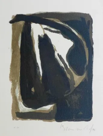 Litografía Van Velde - Pour Le crime d'une nuit d'E. Bove