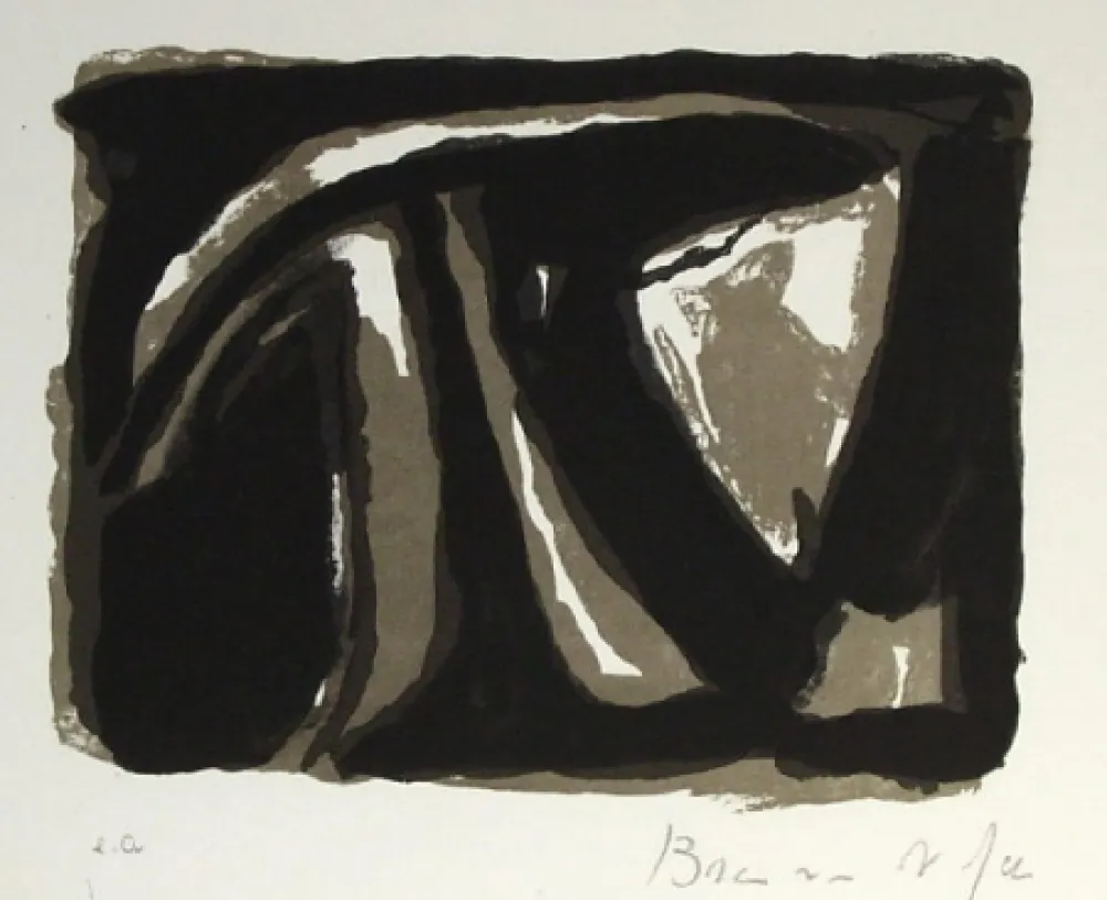 Litografía Van Velde - Pour Paul Celan