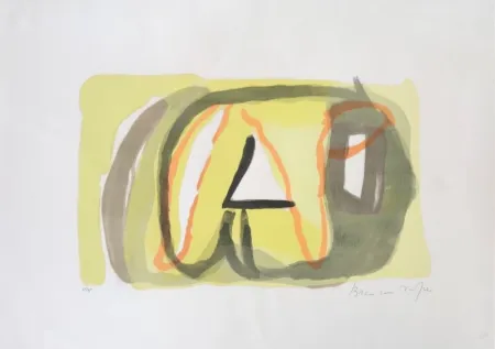 Litografía Van Velde - Sans Titre 