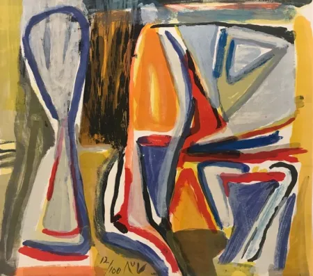 Litografía Van Velde - Sans titre