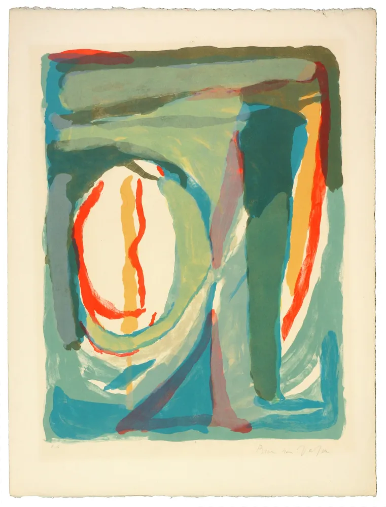 Litografía Van Velde - Sans Titre