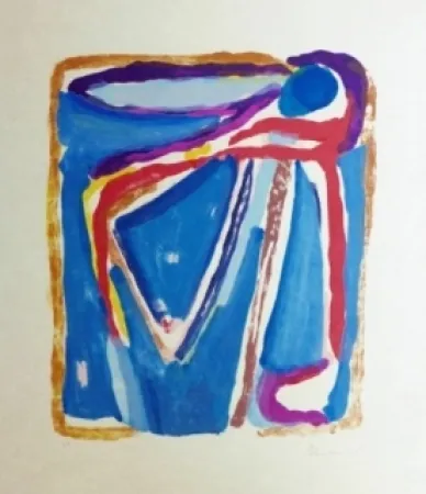 Litografía Van Velde - Sans titre