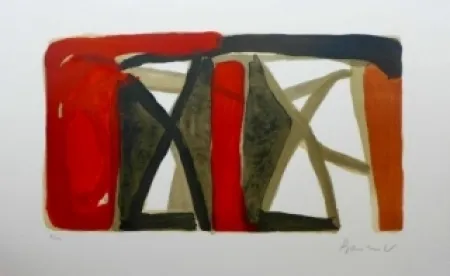 Litografía Van Velde - Sans titre