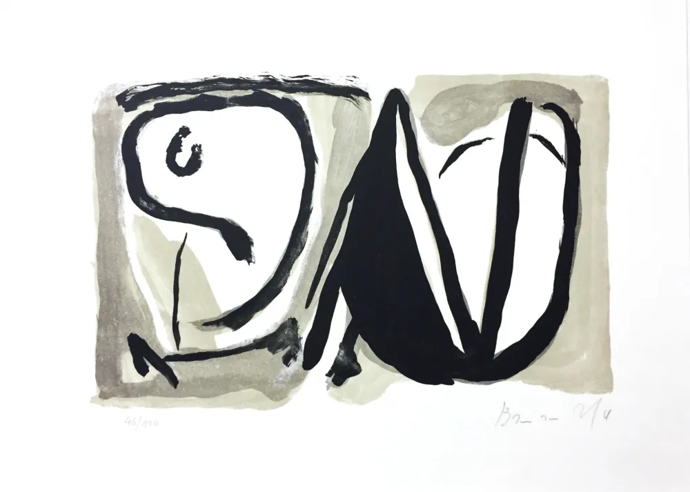 Litografía Van Velde - Sans titre