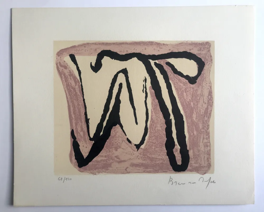 Litografía Van Velde - Sans titre (MP 83)