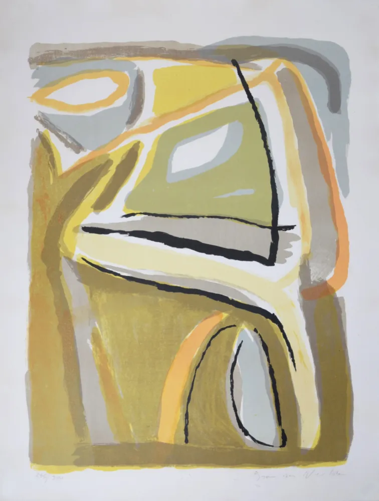 Litografía Van Velde - Soleil, 1968 - Hand-signed