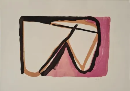 Litografía Van Velde - Victoire du blanc 