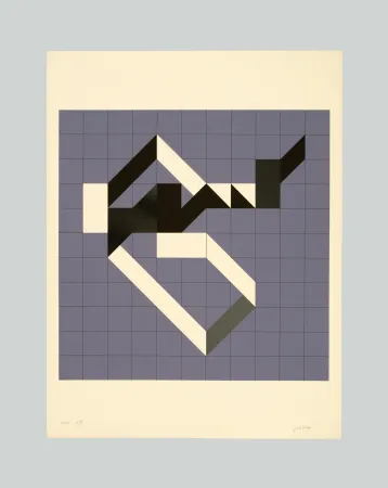 Serigrafía Varisco - Random walks (Tav. B)