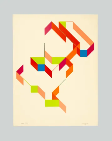 Serigrafía Varisco - Random walks (Tav. E)