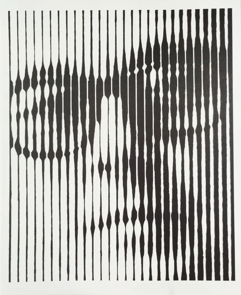 Serigrafía Vasarely - Autoportrait