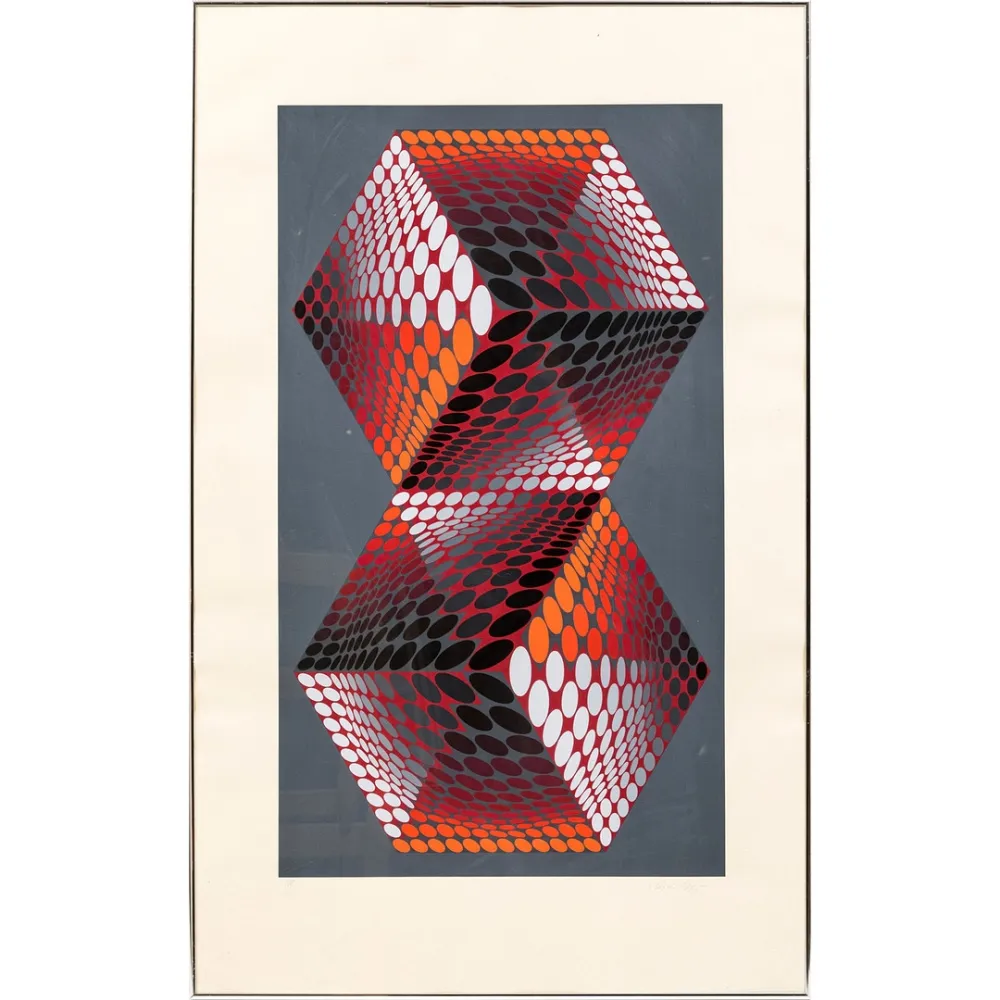 Serigrafía Vasarely - Bi - tupa