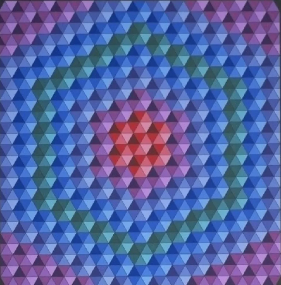 Serigrafía Vasarely - Bilog