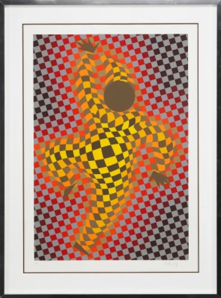 Serigrafía Vasarely - Clown