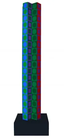 Sin Técnico Vasarely - Colonne (Tower for 80th Birthday)
