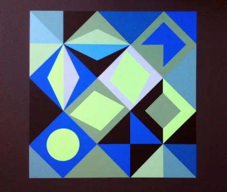 Litografía Vasarely - COMPOSICION