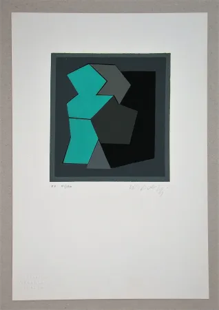 Serigrafía Vasarely - Composition