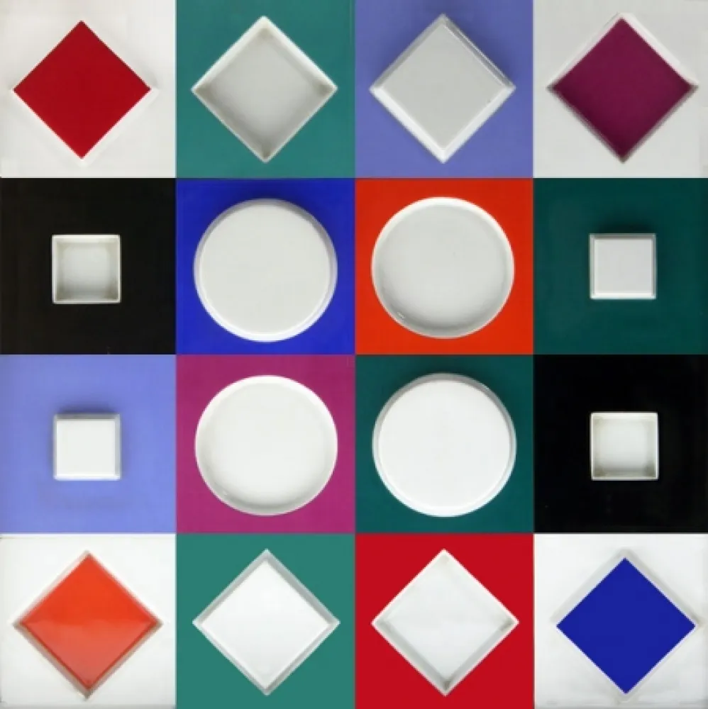 Sin Técnico Vasarely - Composition Carrée Relief, 1970