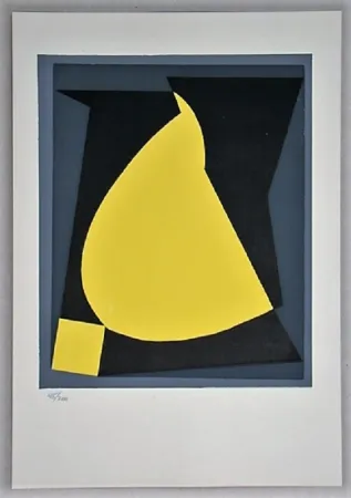 Serigrafía Vasarely - Composition - Geh durch den Spiegel