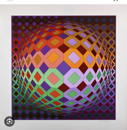 Serigrafía Vasarely - Dombodka - 1978
