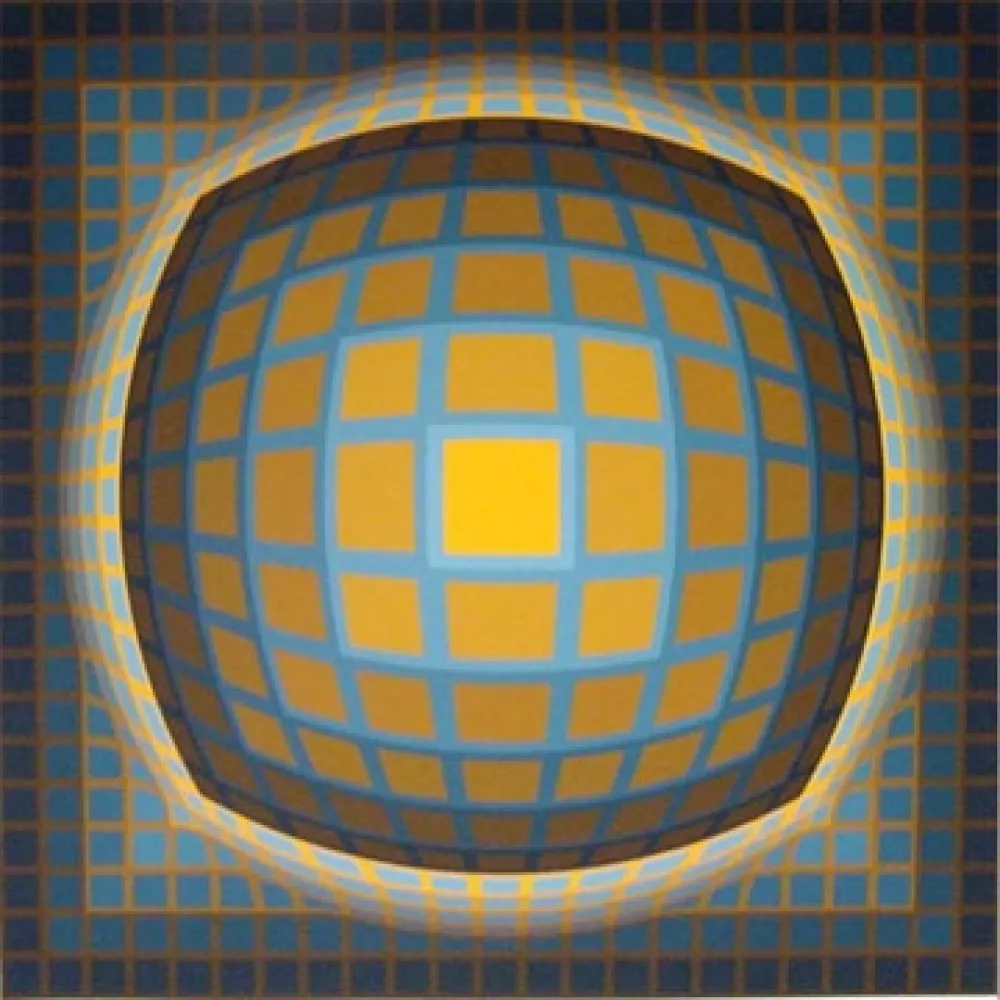 Serigrafía Vasarely - Enigma 3