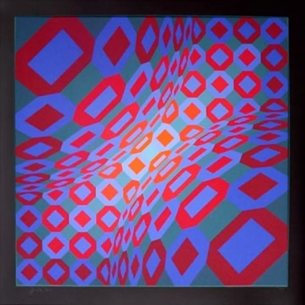 Serigrafía Vasarely - Enigma 8