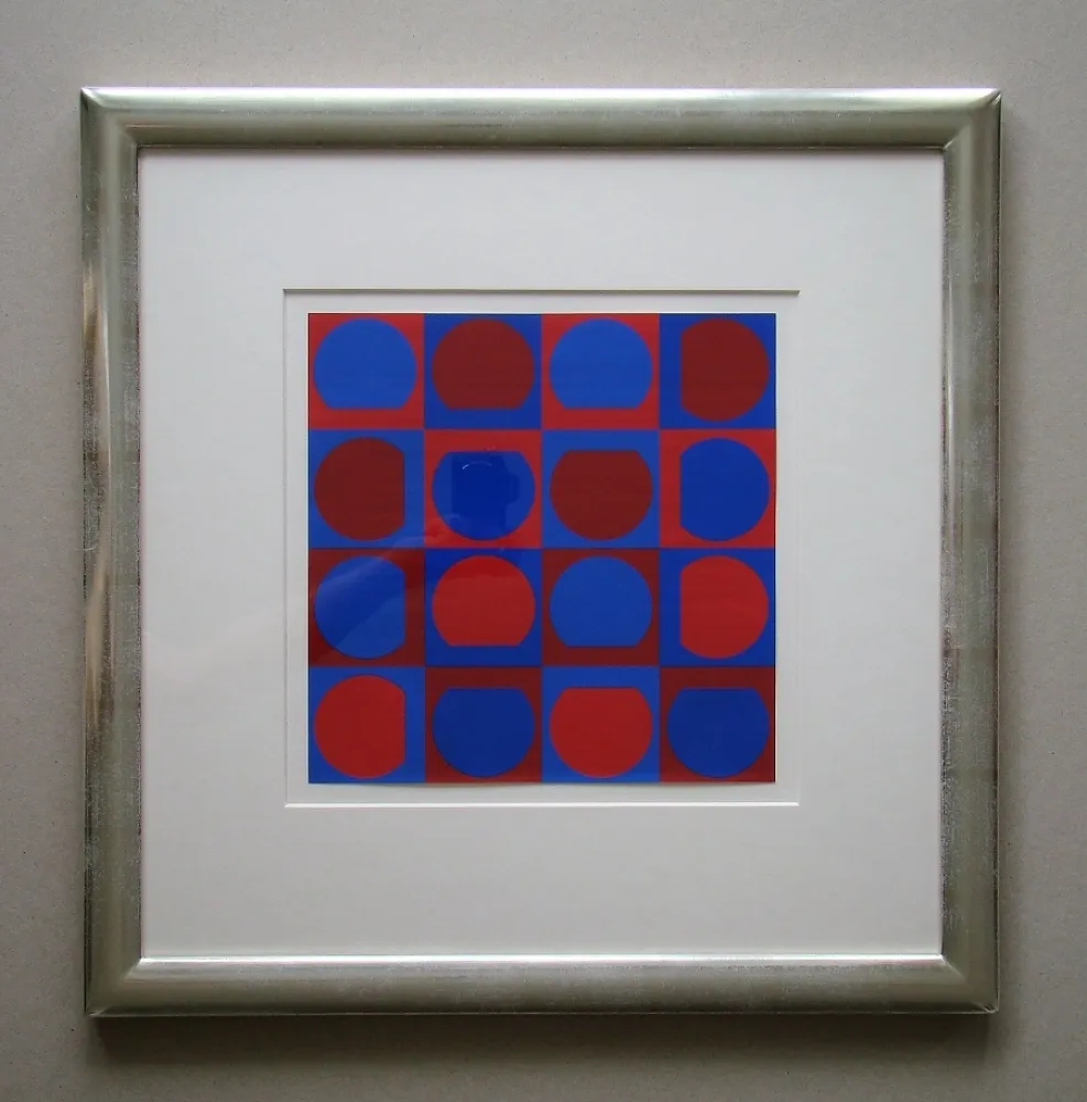 Serigrafía Vasarely - Eridan Rouge
