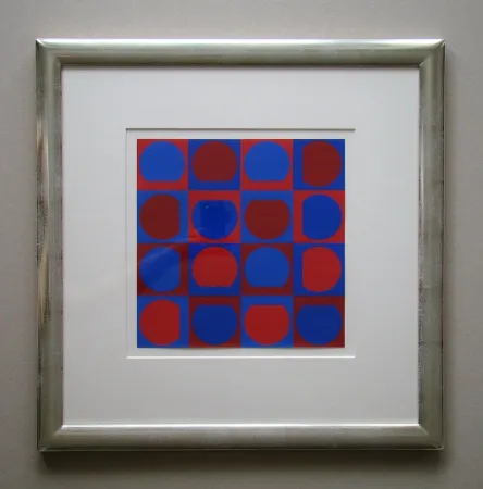 Serigrafía Vasarely - Eridan Rouge
