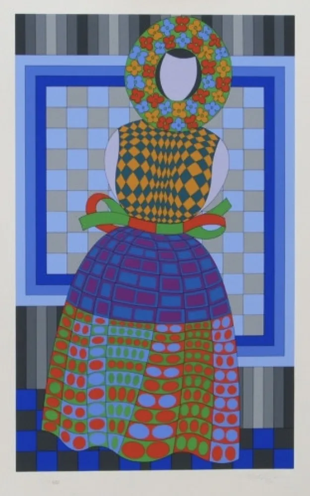 Múltiple Vasarely - Flower Girl