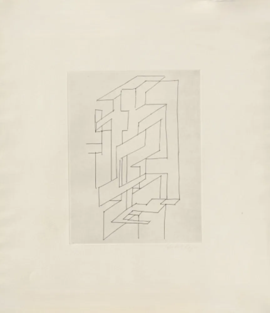 Grabado Vasarely - Gordes Gestalt