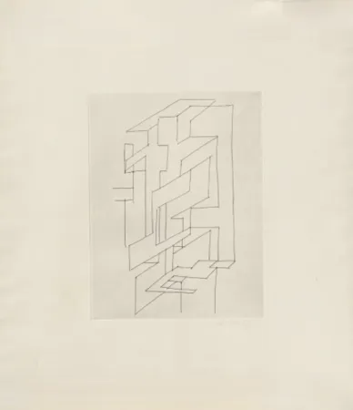 Grabado Vasarely - Gordes Gestalt