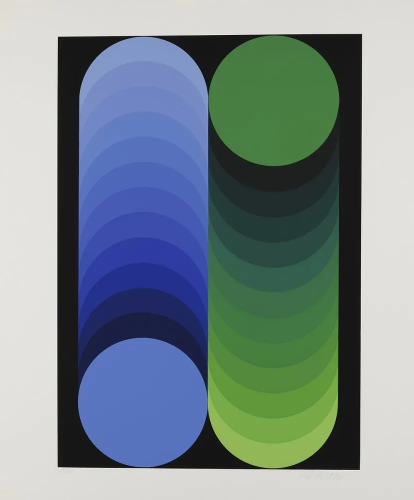 Serigrafía Vasarely - Gordes Kidio