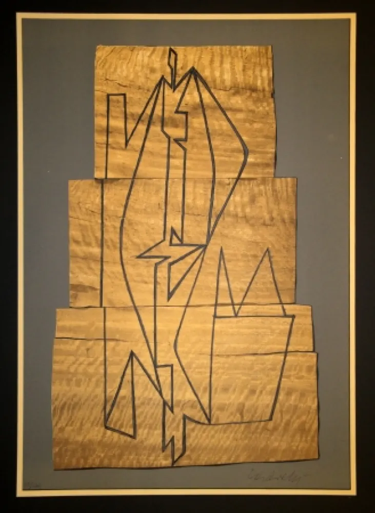 Litografía Vasarely - Gordes Tabor