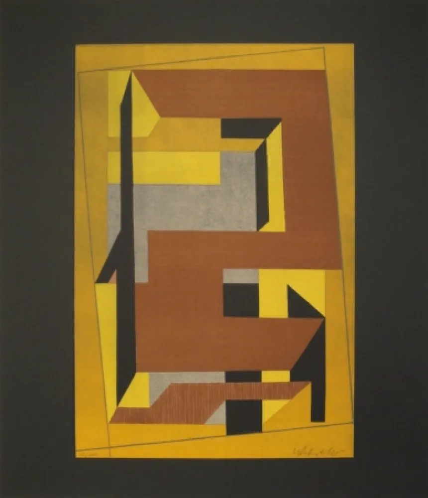 Litografía Vasarely - Gordes Taira