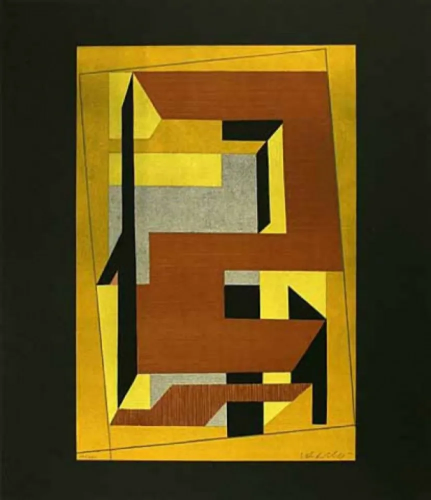 Litografía Vasarely - Gordes Taira